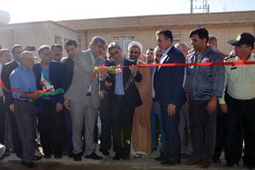 افتتاح تصفيه خانه آب شهر سعدآباد با حضور استاندار بوشهر