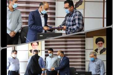آئین تکریم و معارفه سرپرست دفتر مدیریت ارتباط با مشتریان شرکت آب و فاضلاب استان بوشهر