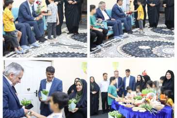 حضور نوروزی مدیرعامل شرکت آبفا استان بوشهر در کنار کودکان مستقر در مراکز نگهداری بهزیستی