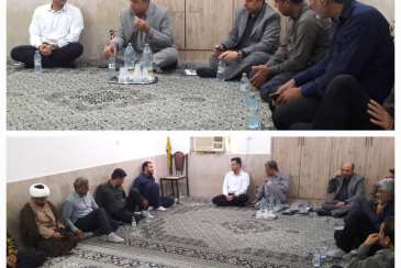حضور سرپرست شرکت آبفای بوشهر در شهرستان دشتی برای بررسی مسائل کارکنان