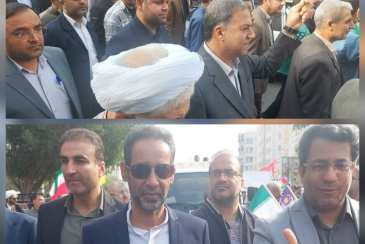  حضور مدیرعامل و کارکنان شرکت آب و فاضلاب استان بوشهر در راهپیمایی روز جهانی قدس