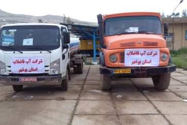 ارسال تانکر آبرسانی به مناطق سیل‌ زده لرستان. 