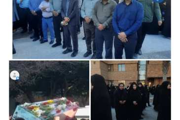  حضور کارکنان آبفای بوشهر در مراسم استقبال از پیکر 6 شهید گمنام
