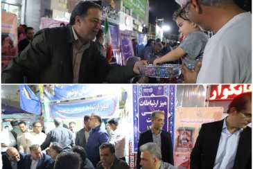  دومین حضور شرکت آب و فاضلاب بوشهر در میز ارتباطات مردمی میدان امام خمینی(ره)