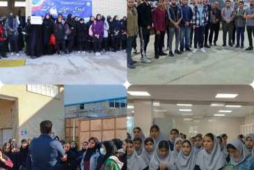 میزبانی تاسیسات شرکت آبفا استان از 34 مدرسه و دانشگاه استانهای بوشهر و فارس در قالب اردوی راهیان پیشرفت