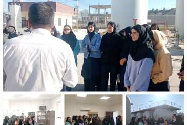 بازدید دانش آموزان هنرستان ریحانه بوشهر از سایت آب شیرین کن 35 هزارمترمکعبی مپنا