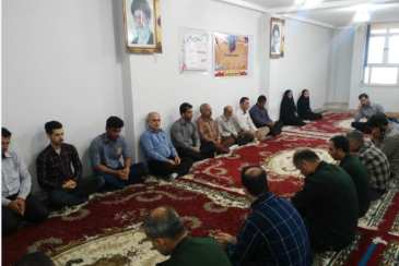 برگزاری مراسم زیارت عاشورا در شهرستان گناوه در هفته دولت 