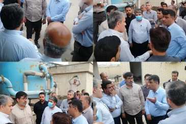 بازدید مسئولان استانی از آب شیرین‌کن سعدآباد دشتستان  