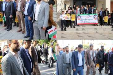 حضور پرشور کارکنان شرکت آب و فاضلاب استان بوشهر در راهپیمایی 22 بهمن
