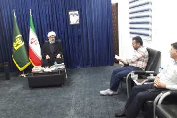 دیدار مدیر امور آبفا شهرستان دشتی با امام جمعه شهرستان / ضرورت بهره گیری از تریبون‌های مختلف برای ترویج مصرف بهینه آب