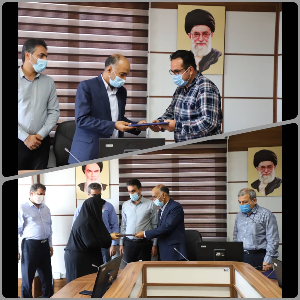 آئین تکریم و معارفه سرپرست دفتر مدیریت ارتباط با مشتریان شرکت آب و فاضلاب استان بوشهر