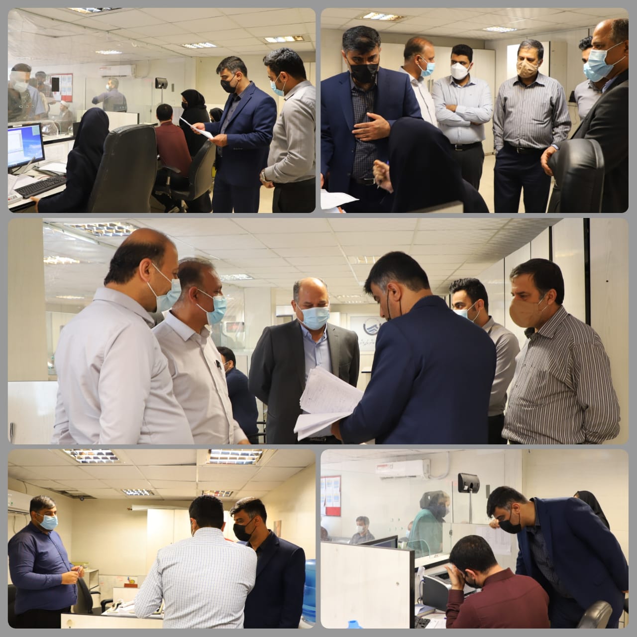 بازدید سرپرست شرکت آب و فاضلاب استان بوشهر از امور مشترکین شهرستان بوشهر