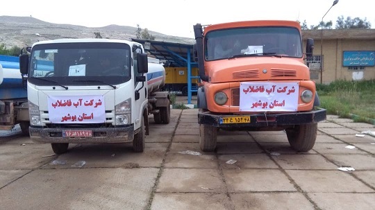 ارسال تانکر آبرسانی به مناطق سیل‌ زده لرستان. 