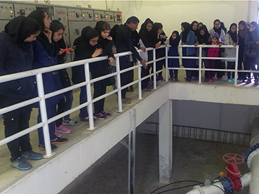 بازديد دانش آموزان از تاسيسات آبرساني بوشهر