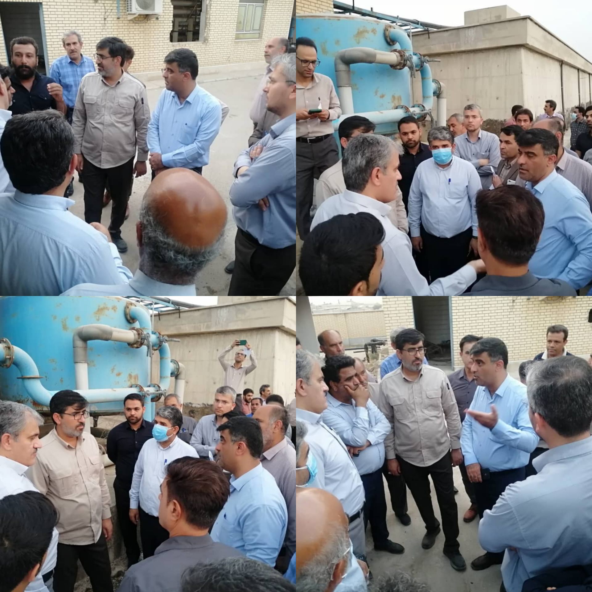 بازدید مسئولان استانی از آب شیرین‌کن سعدآباد دشتستان  
