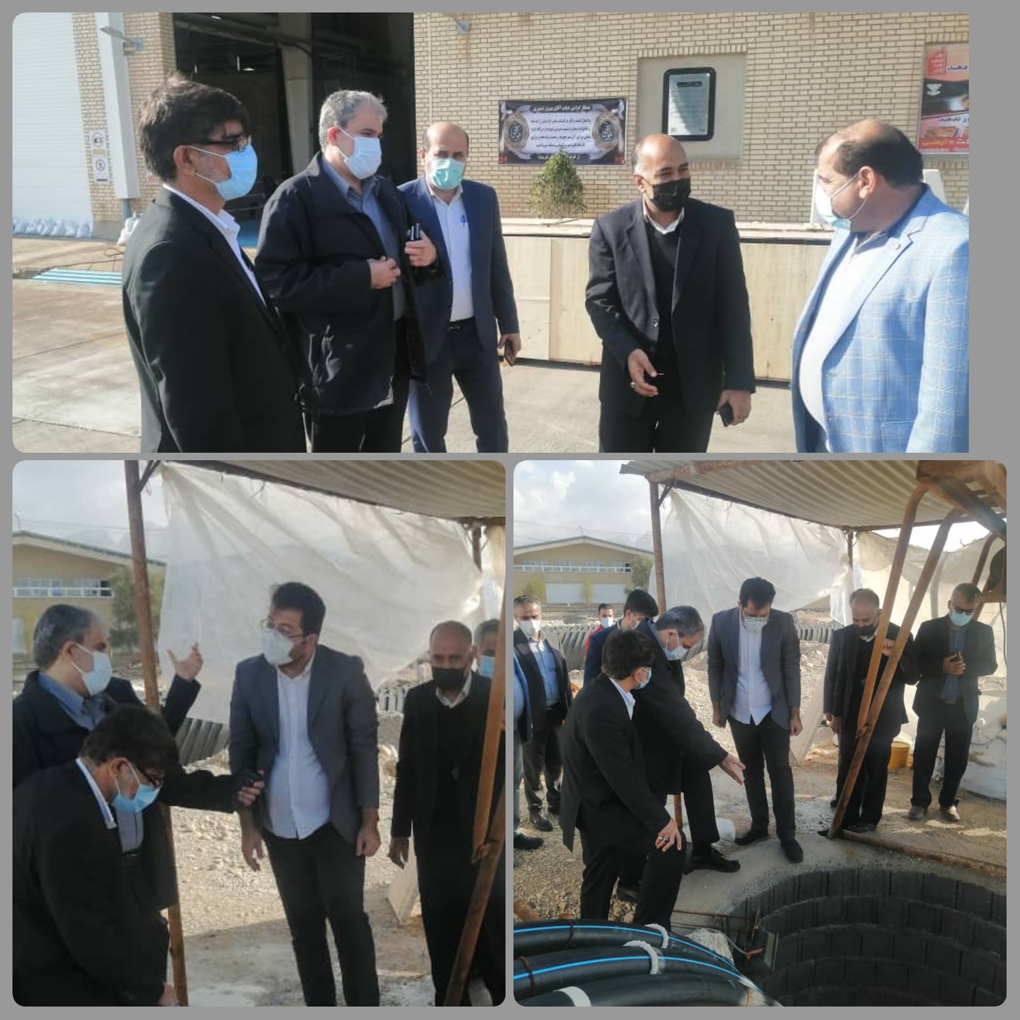 بازدید معاون عمرانی استاندار بوشهر از  آب‌شیرین‌کن کنگان